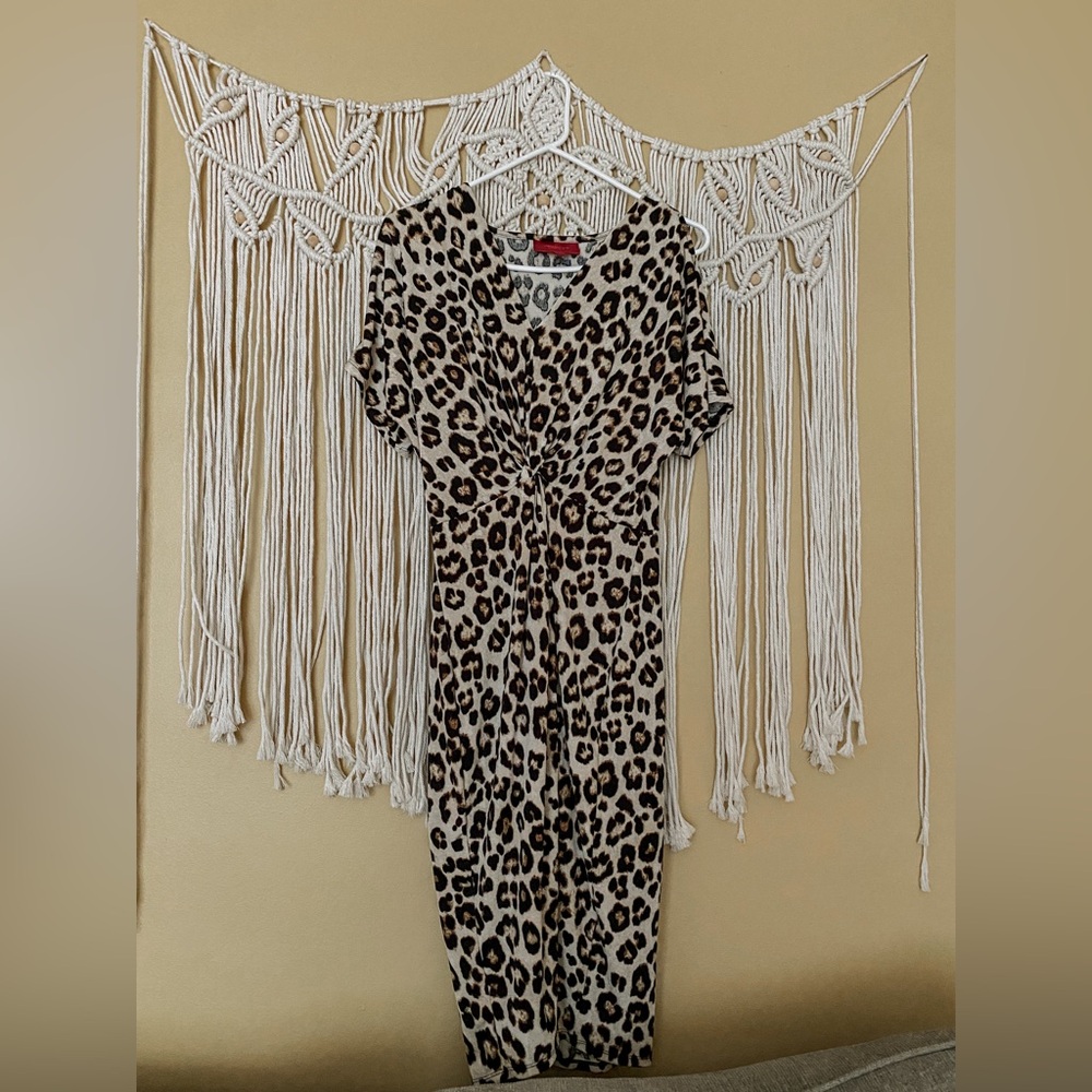 Jennifer Lopez leopard print dress size small